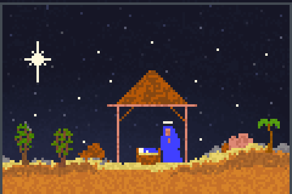 nativity Pixel Art