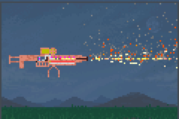 water minigun Pixel Art