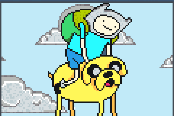 jake and finn!! Pixel Art