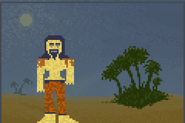 desert man Pixel Art