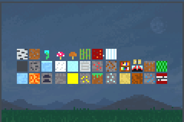 MinecraftBlock4 Pixel Art