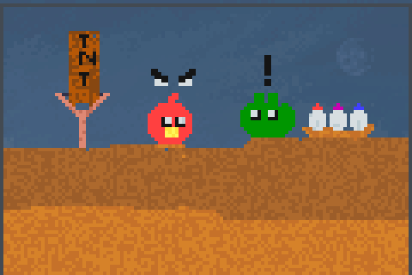 anrgy birds! Pixel Art