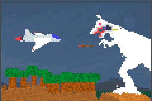 fire dragonl Pixel Art