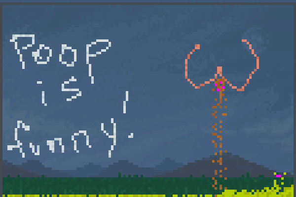 Poopy butt Pixel Art