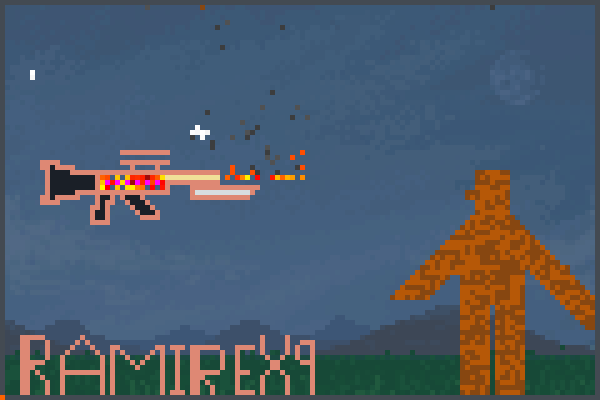  machin gun Pixel Art