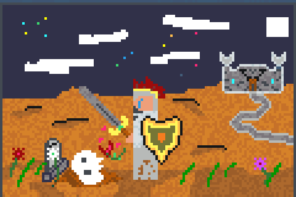 Cry Knight Pixel Art