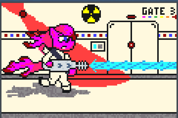 Pink Blaze Pixel Art