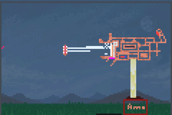  M134 Minigun Pixel Art