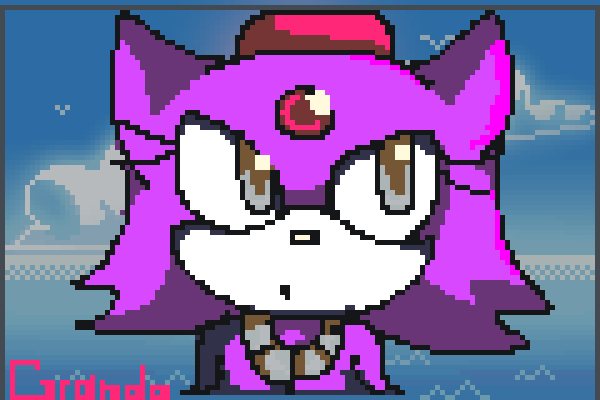 Blaze the cat!! Pixel Art