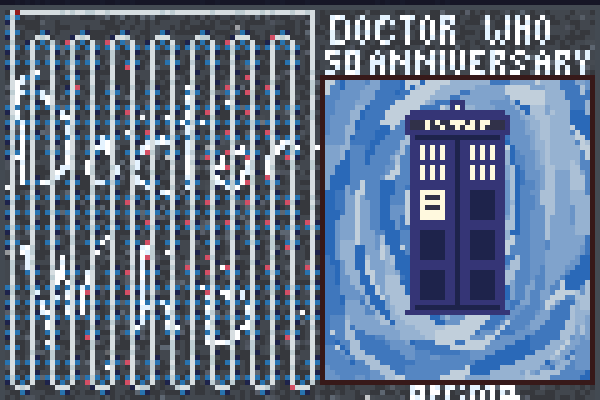 Dr. Who theme Pixel Art