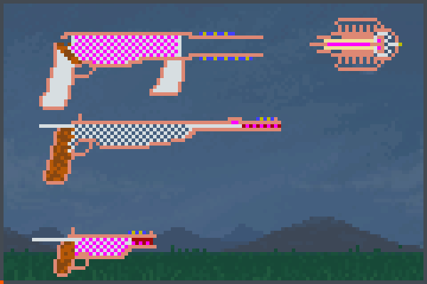 new weapon play Pixel Art