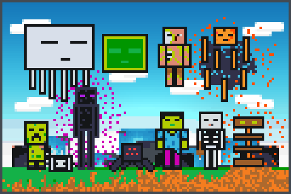 mc mobs monster Pixel Art