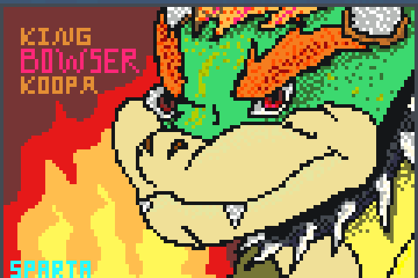 Bowser!!!!=D Pixel Art