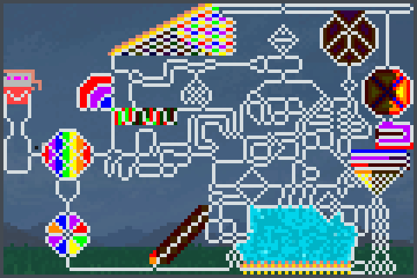 elektrony Pixel Art