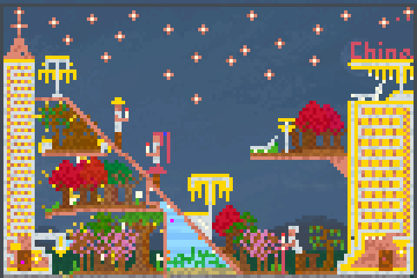 shining stars Pixel Art