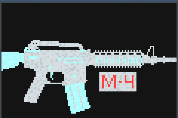 Snow M4 Pixel Art