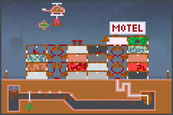 Motel Takedown Pixel Art