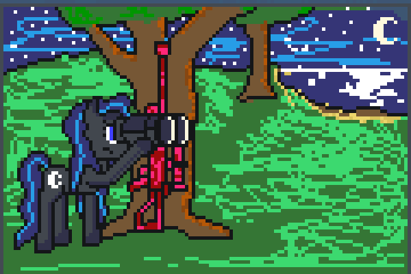 Moon Shadow Pixel Art