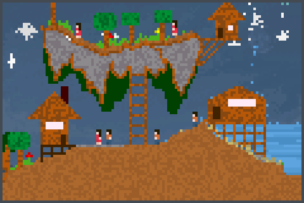 village 45854hu Pixel Art