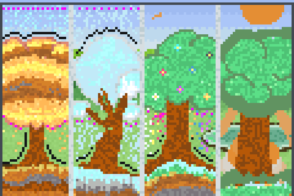 Pixel Seasons Pixel Art