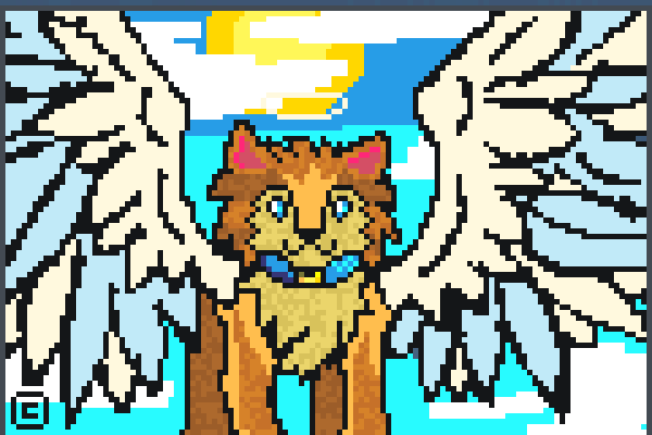 Angel Dog Pixel Art