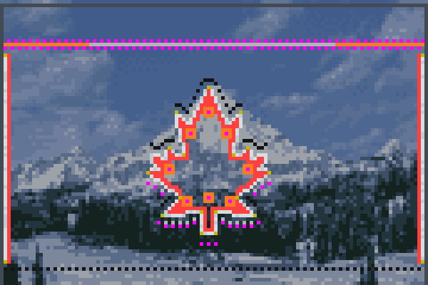 Canada Flag Pixel Art