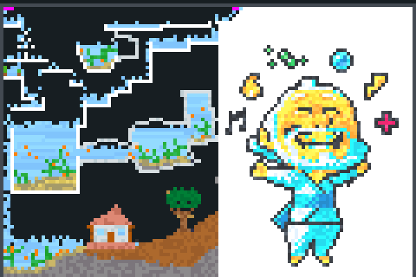 fish famlies Pixel Art