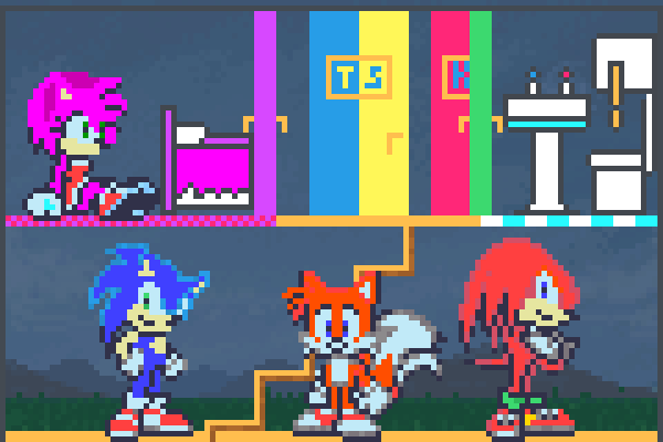 Sonic house Pixel Art