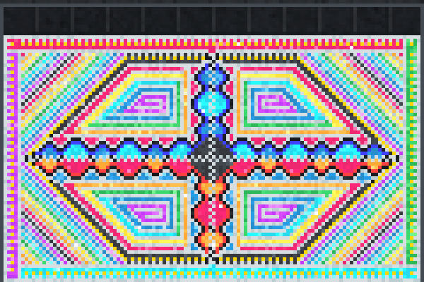 Gem Light Show Pixel Art