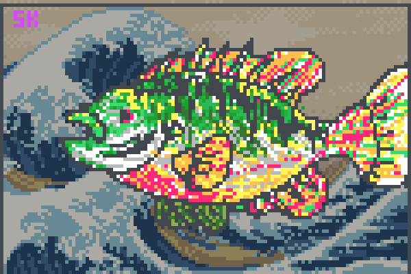 BlueGill.Ivan Pixel Art