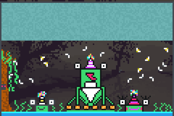 Frog swap party Pixel Art