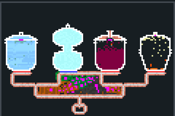 Mana potions Pixel Art