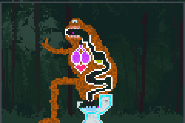 poopin toad Pixel Art