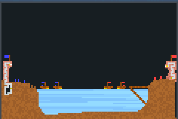 boat RvB lake!! Pixel Art