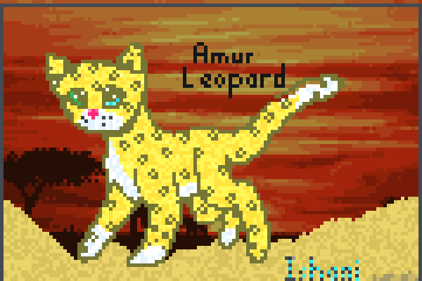 Amur Leopard <3 Pixel Art