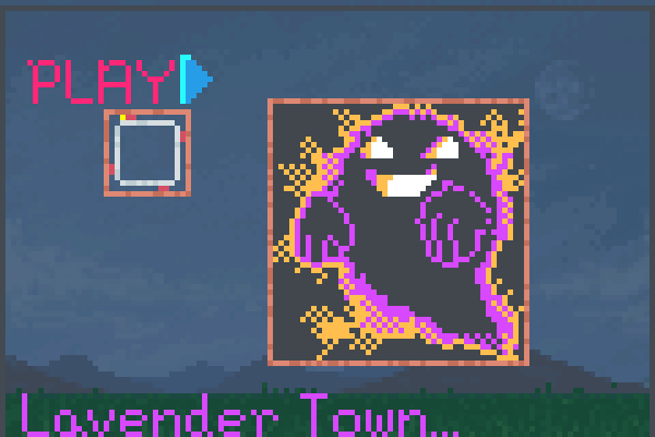 Lavender Town. Pixel Art