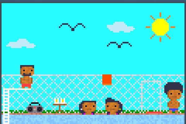 la piscine Pixel Art