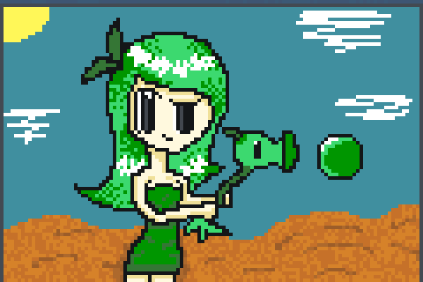 humanpeashooter Pixel Art