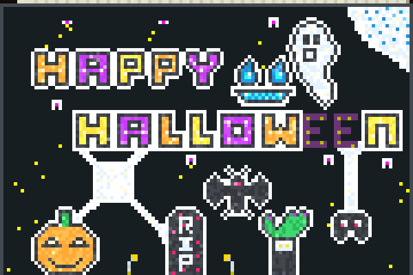 happy,halloween Pixel Art