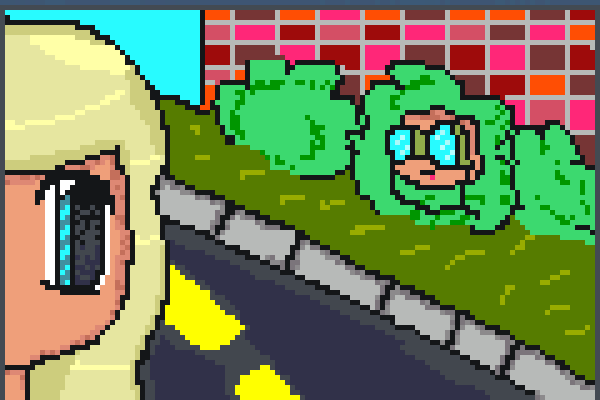 in the bushes.. Pixel Art