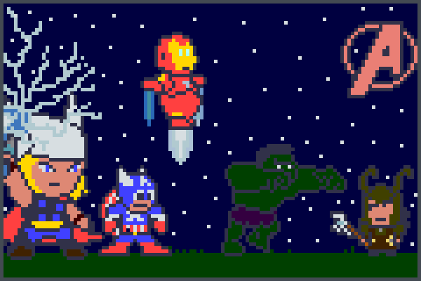 Marvel Movie Pixel Art