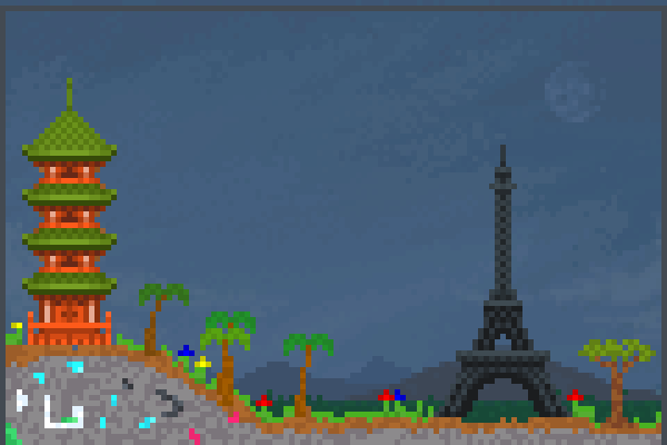 villa city Pixel Art