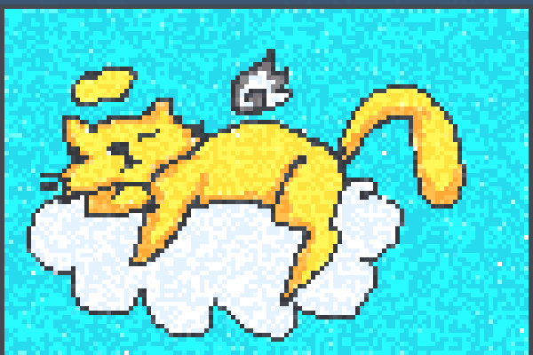 Bored. Cat.! Pixel Art