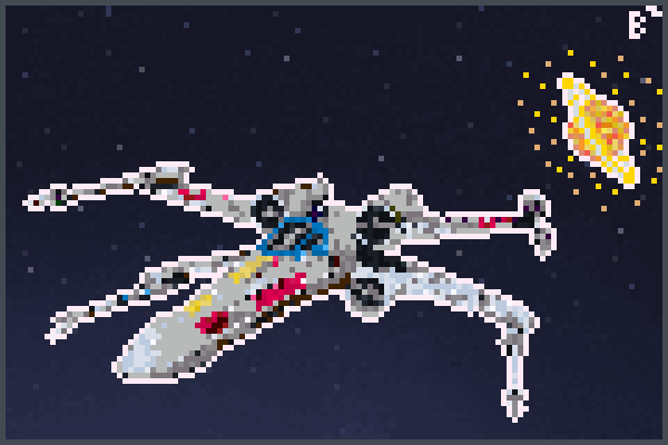 X Wing destroy! Pixel Art