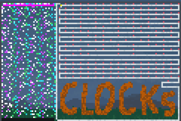 clocks music Pixel Art