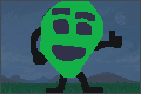 Leafy from bfdi Pixel Art