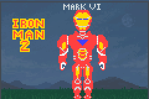 IRON MAN2 MARK6 Pixel Art