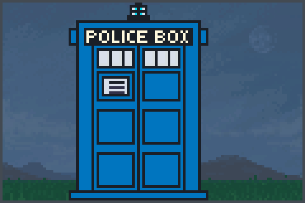 pixel tardis =3 Pixel Art