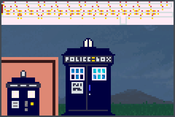 ThemeAvecTARDIS Pixel Art