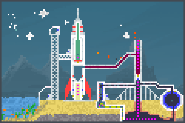 Rocket start Pixel Art